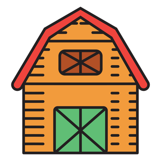 Cartoon Barn Background PNG Image