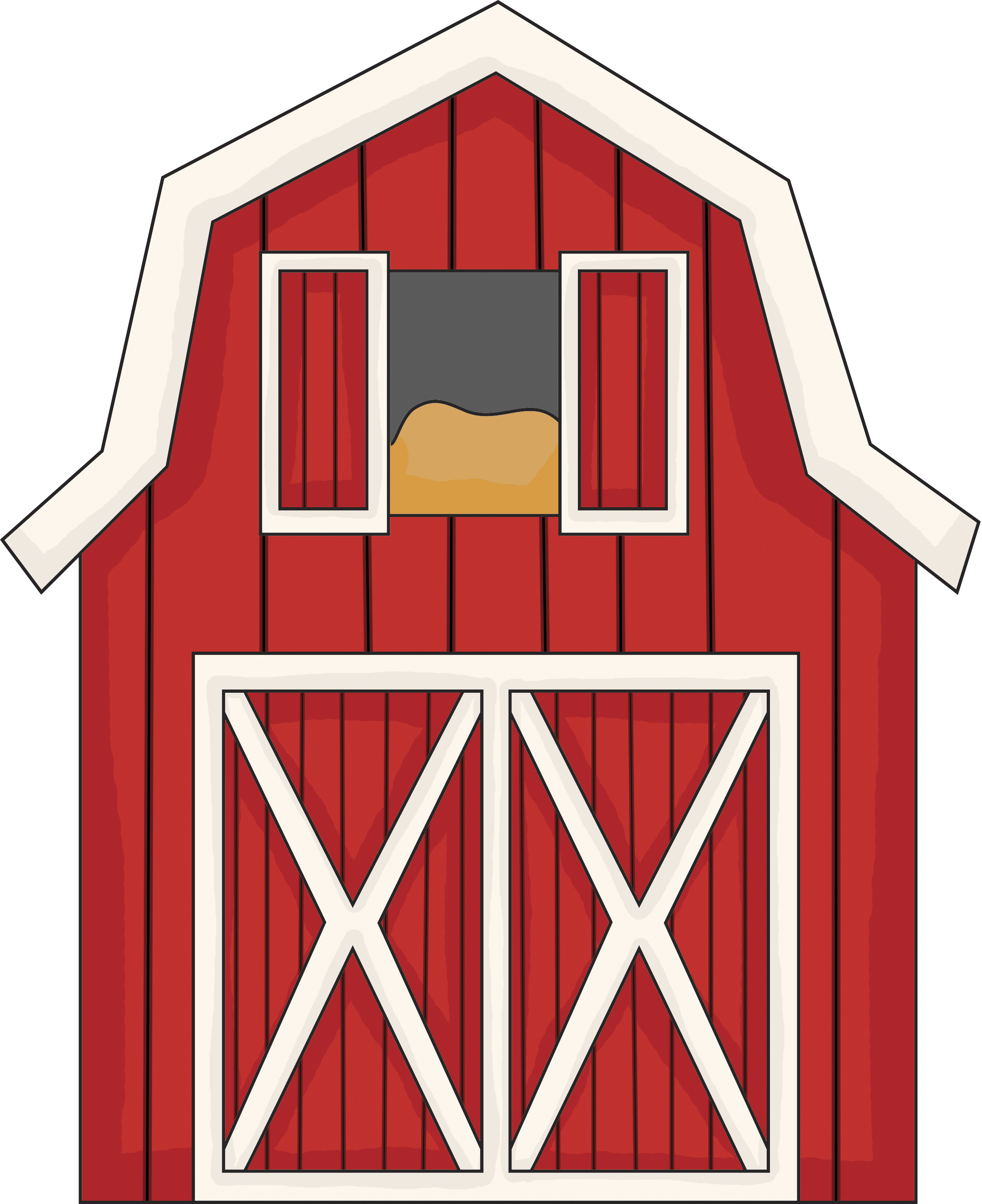 Cartoon Barn PNG Clipart Background