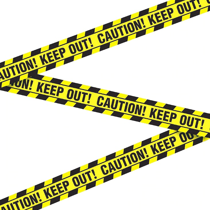 Caution Keep Out Police Tape PNG