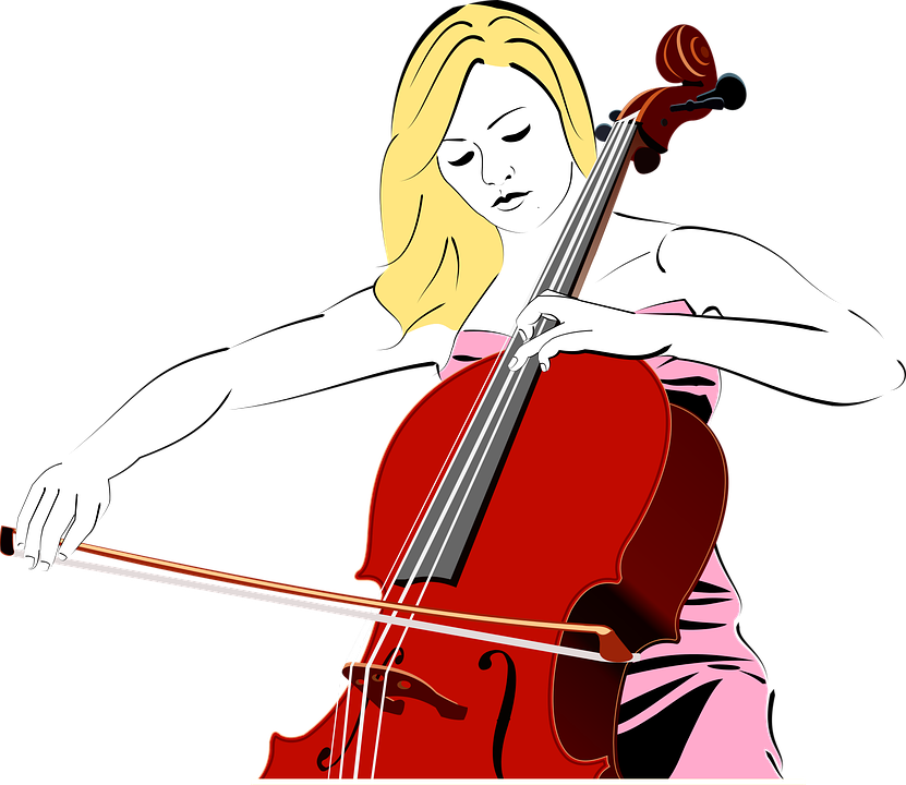 Cello Playing PNG Clipart Background