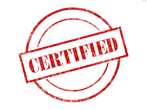 Certified Red Stamp PNG