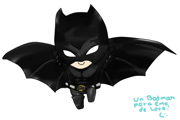 Chibi Batman Black Dress Flying Transparent PNG