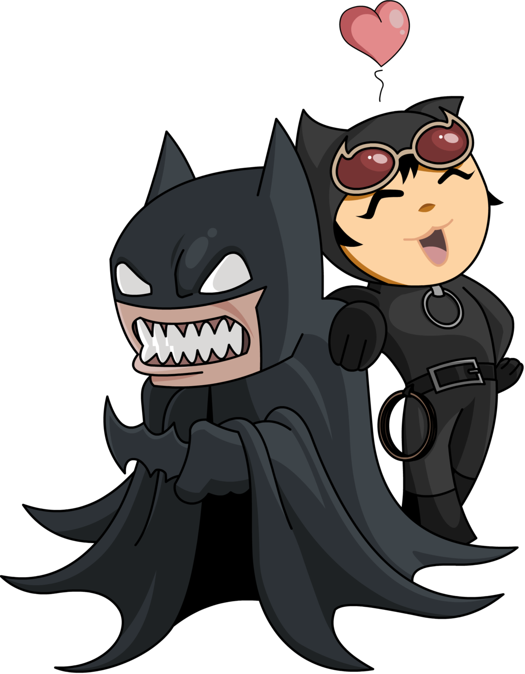 Chibi Batman Love Transparent PNG