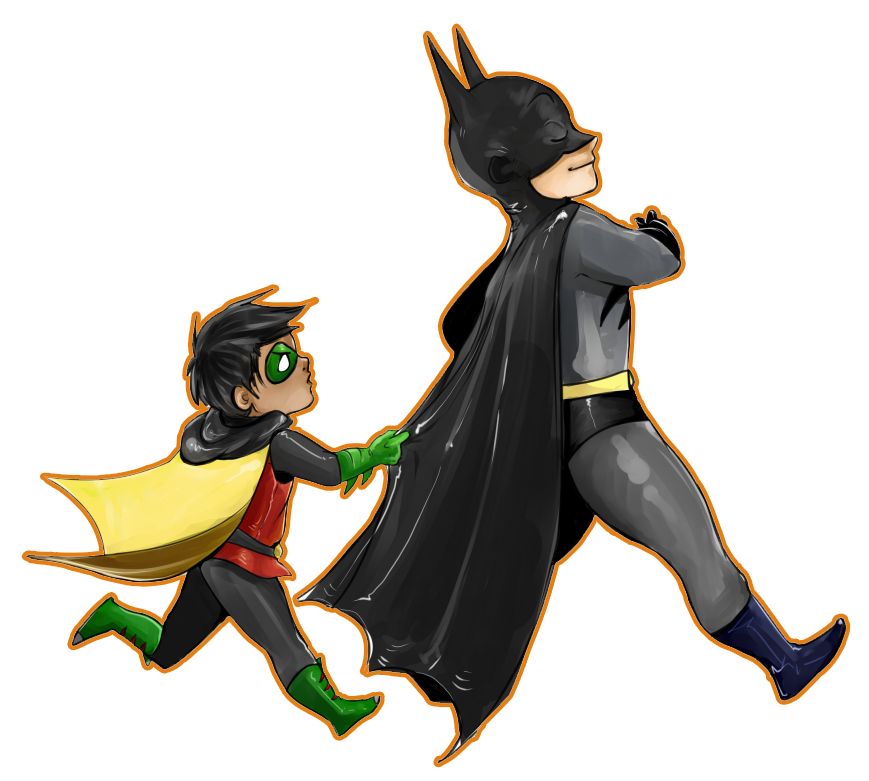 Chibi Batman Running Transparent PNG