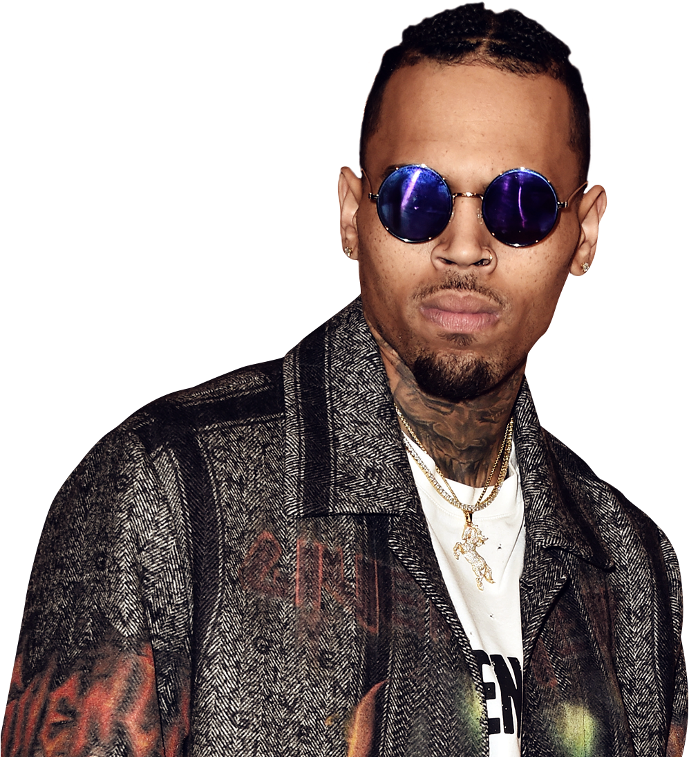Chris Brown Face PNG HD Quality