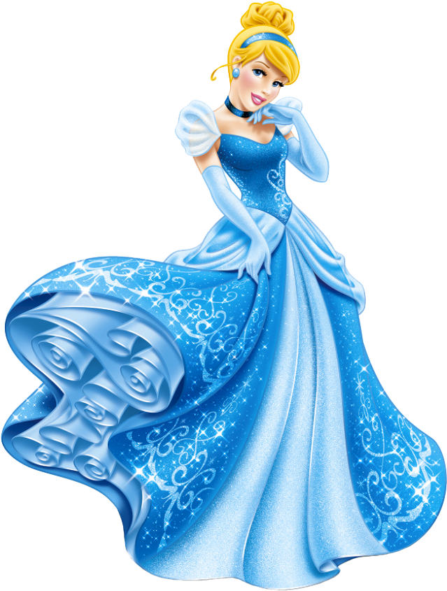 Cinderella Blue Dress PNG Clipart Background
