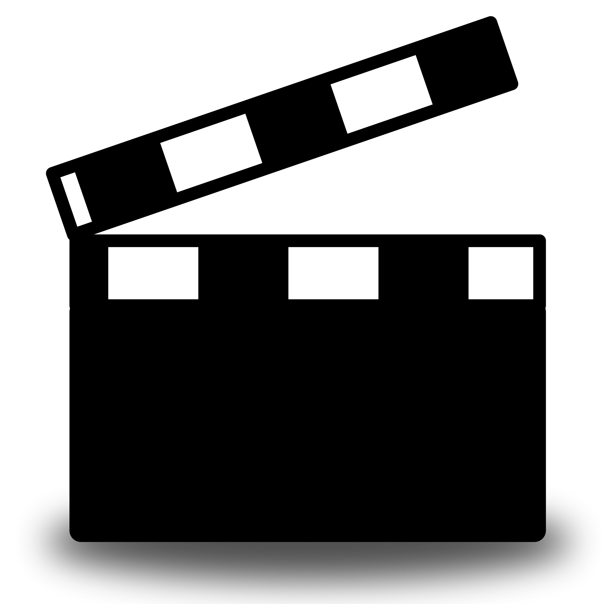 Clapperboard Logo Background PNG Image