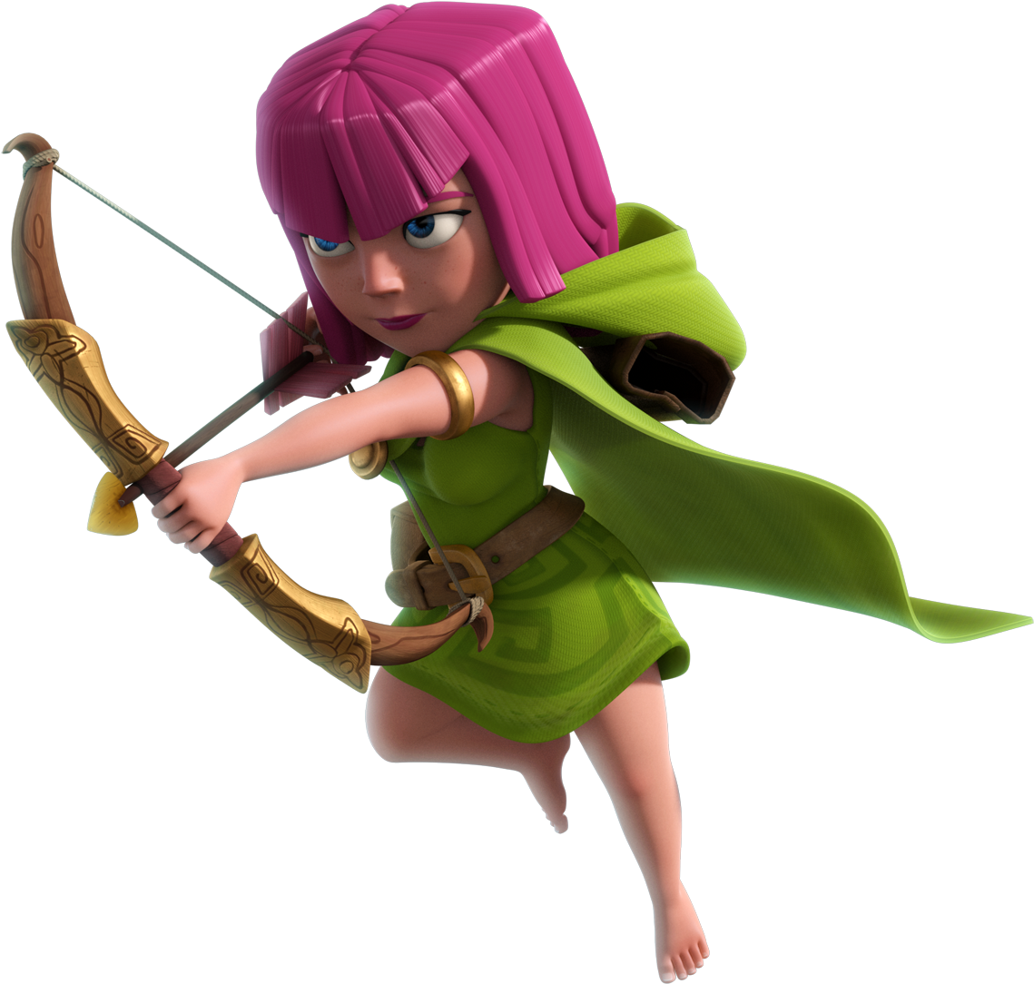Clash of Clans Archer Queen PNG Clipart Background