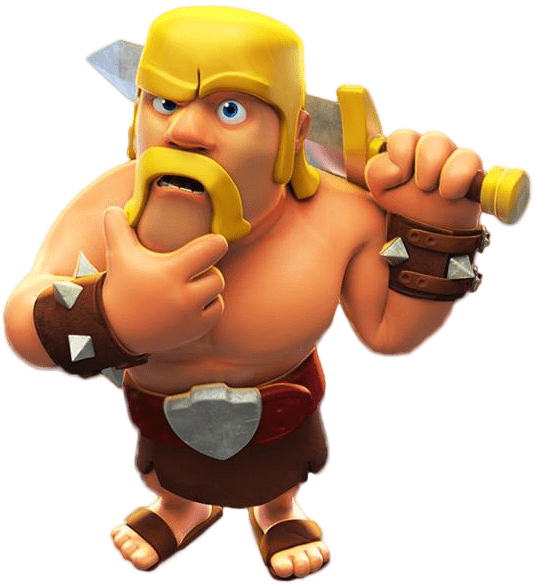 Clash of Clans Barbarian Background PNG Image