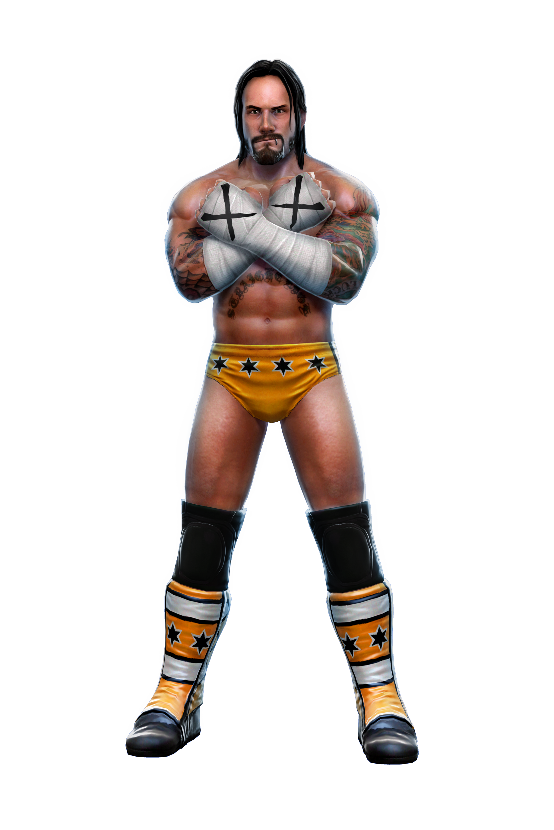 Cm Punk Wrestler Background PNG Image