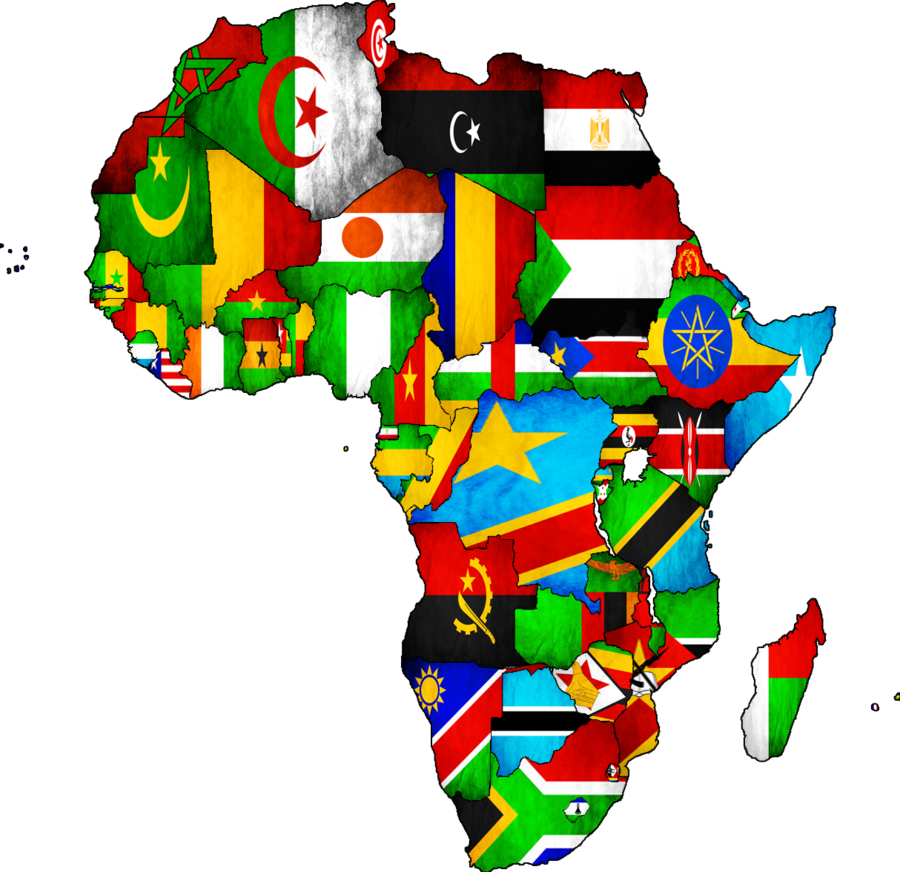 Colored Africa PNG HD Quality