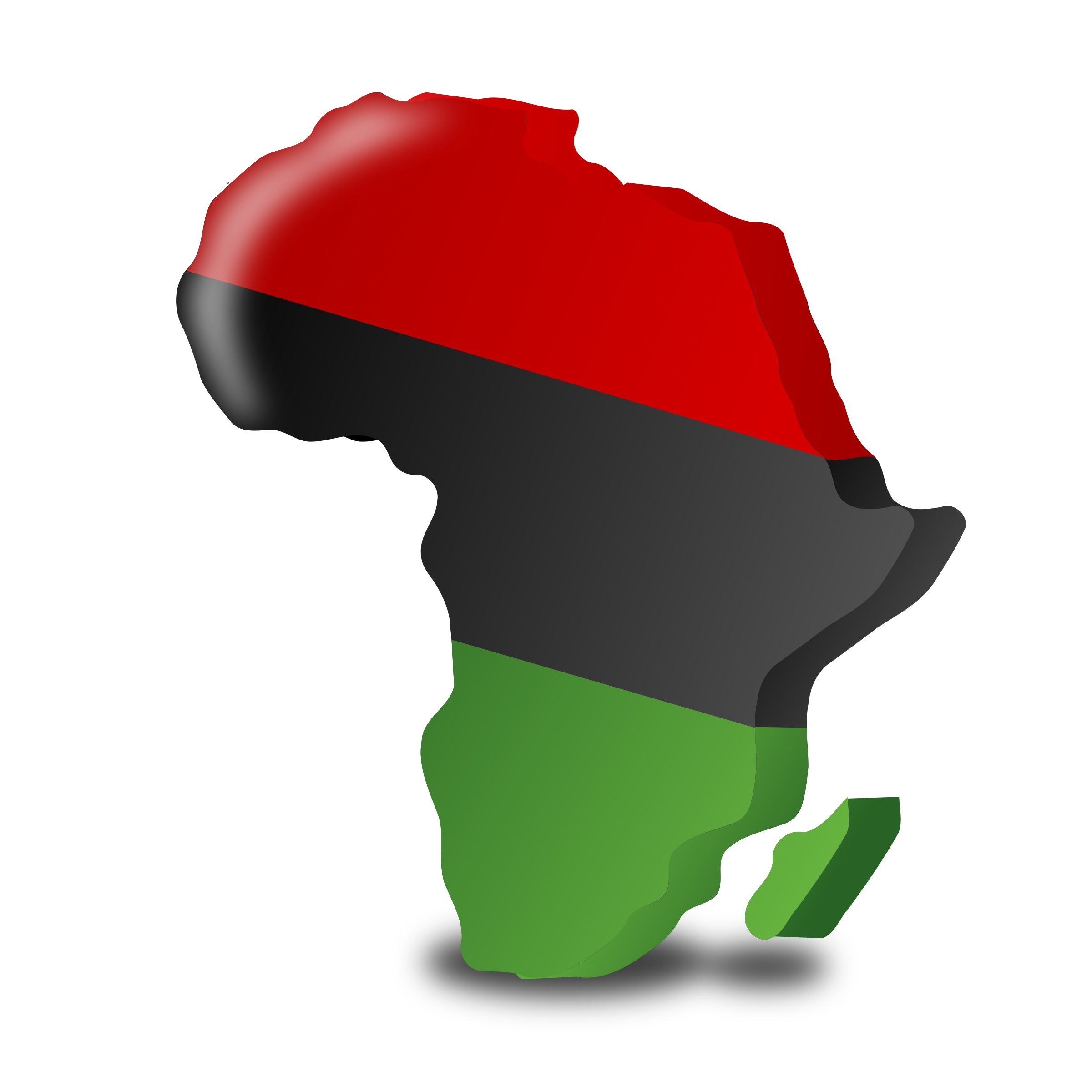 Colored Africa Transparent Background