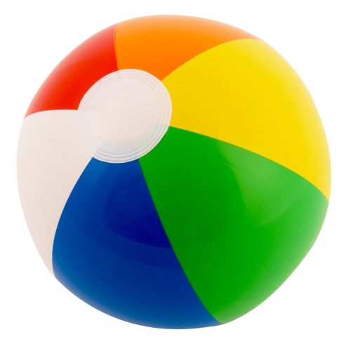 Colored Beach Ball Background PNG Image