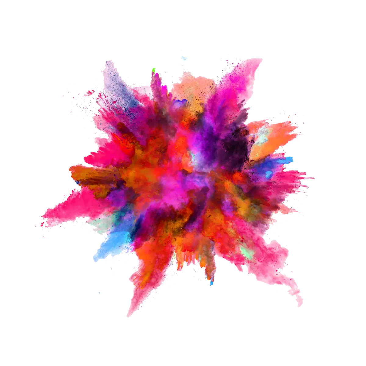 Colored Explosion PNG Clipart Background