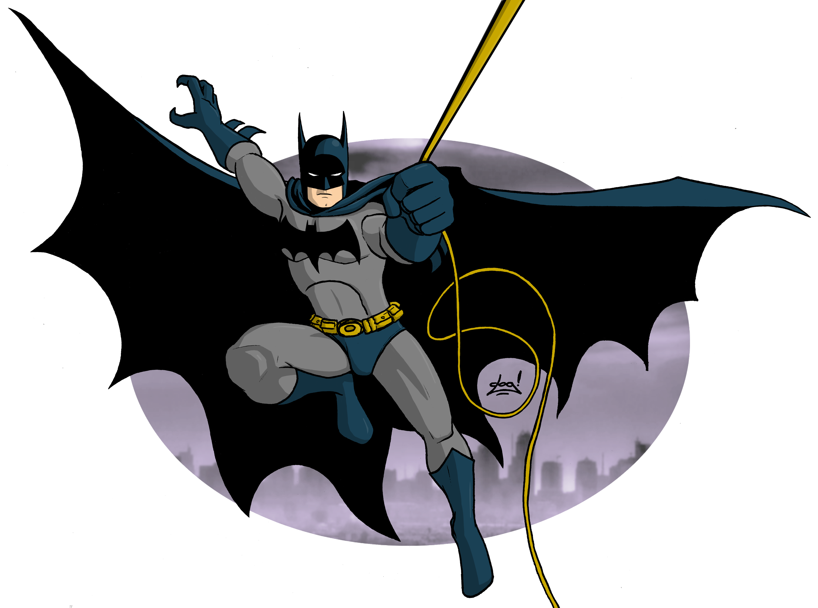 Comic Batman Vector Transparent PNG