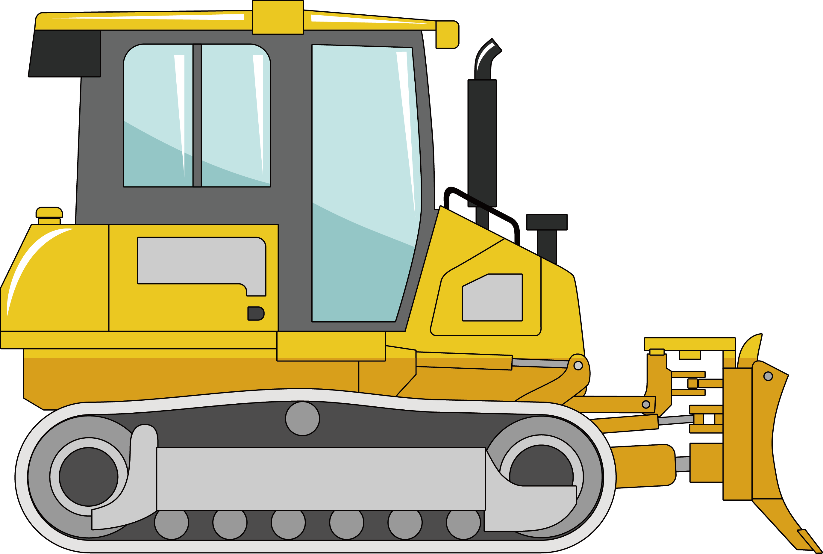 Construction Machine Vector PNG Clipart Background