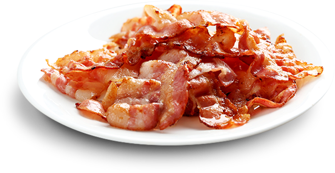 Cooked Bacon Background PNG Image