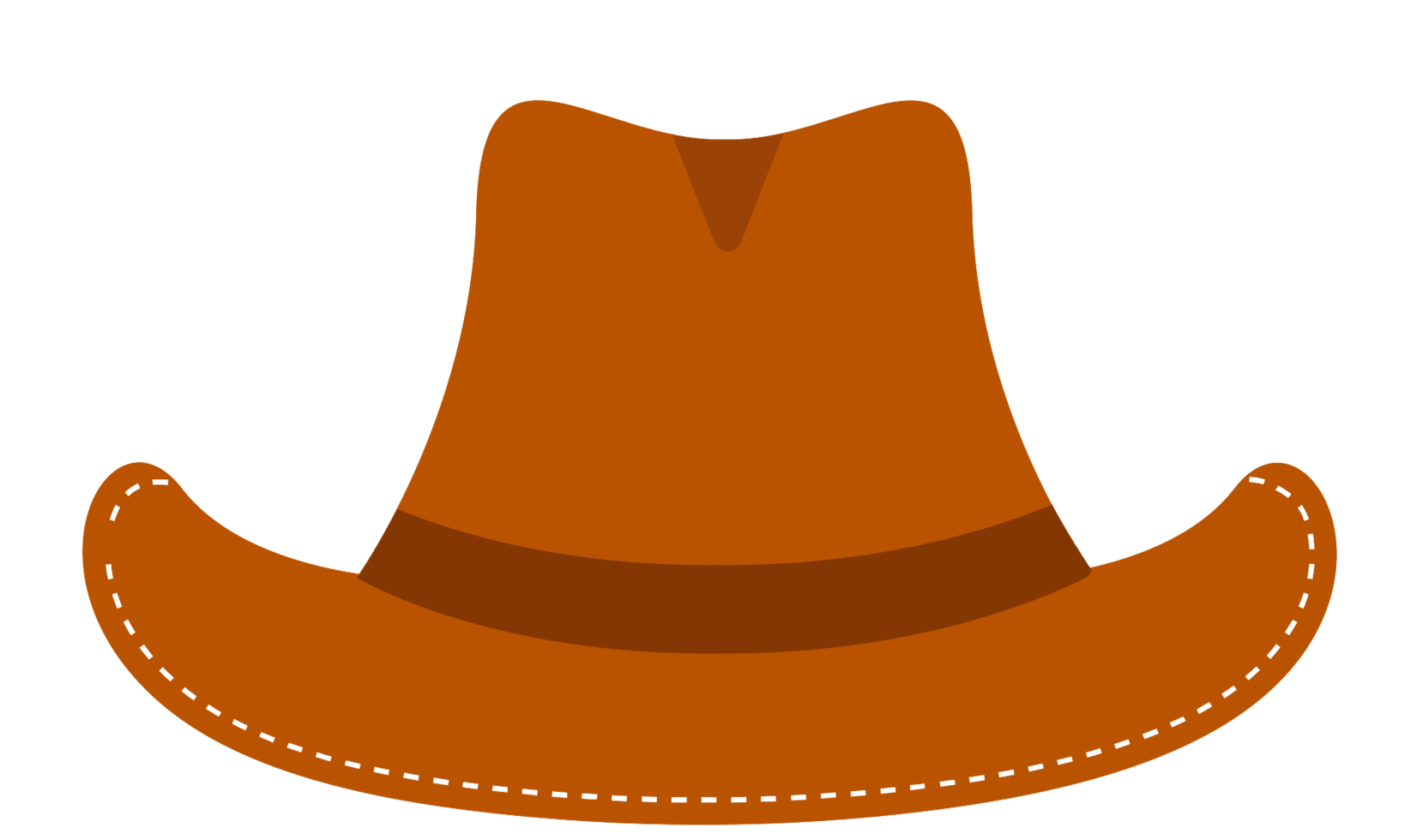 Cowboy Hat Vector PNG Clipart Background