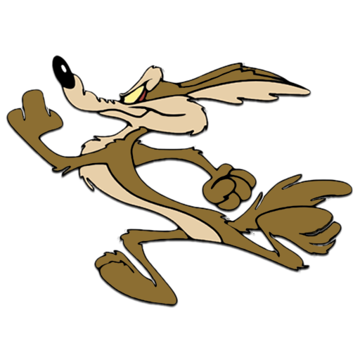 Coyote Cartoon Running PNG