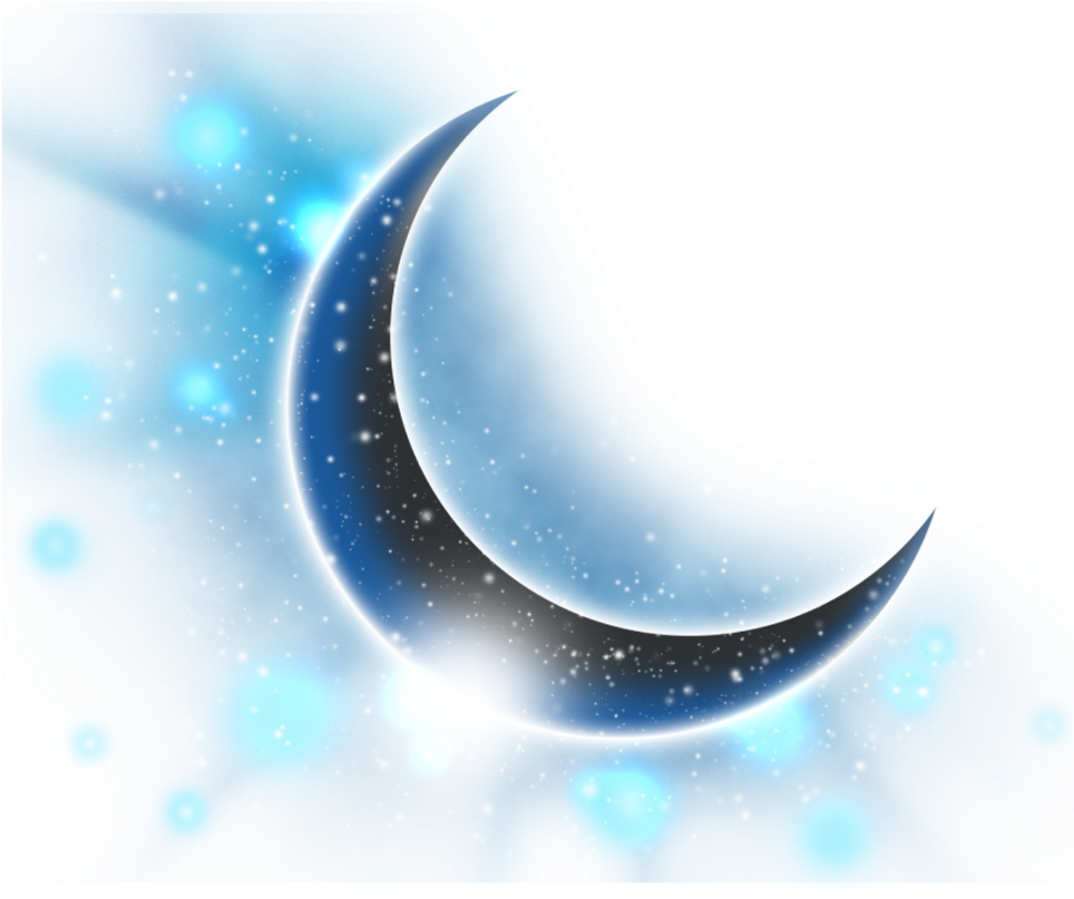 Crescent Moon Background PNG Image