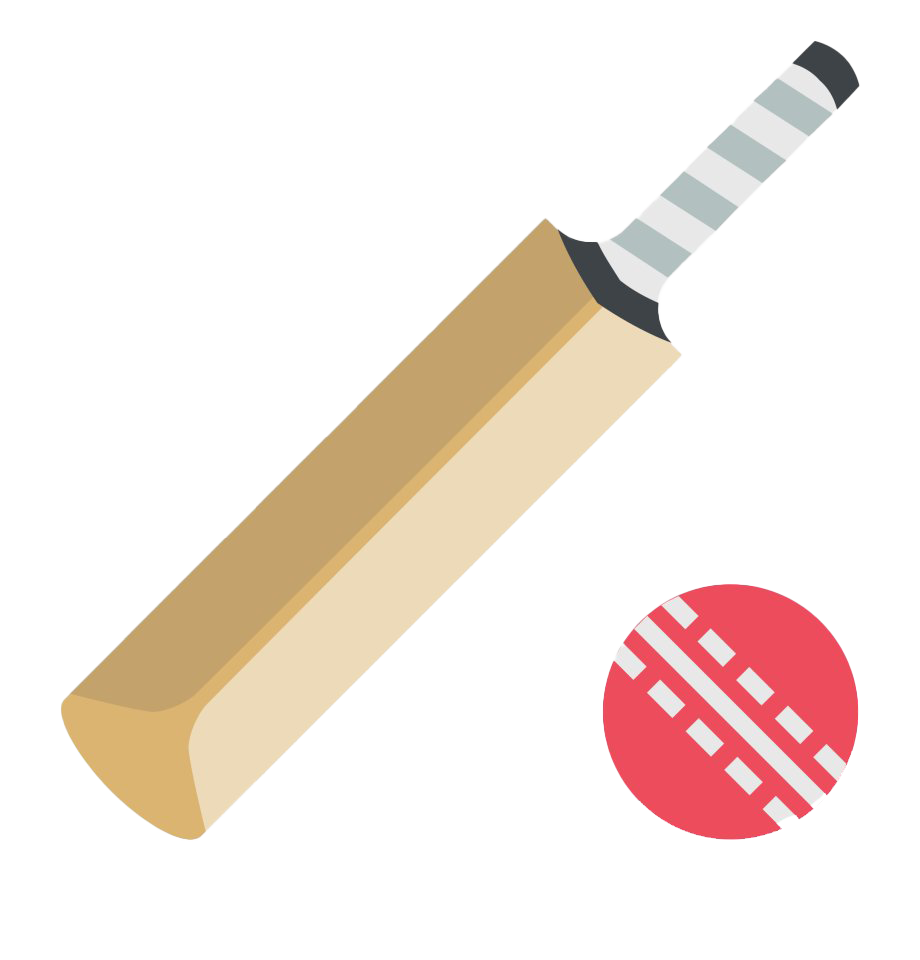 Cricket Bat Vector Background PNG Image