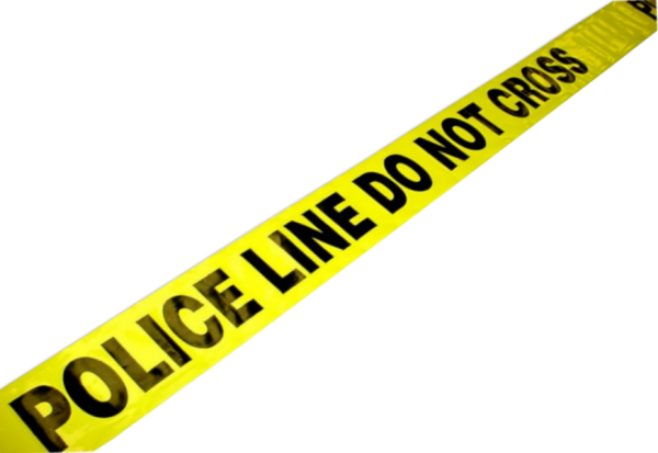 Cross Line Police Tape PNG