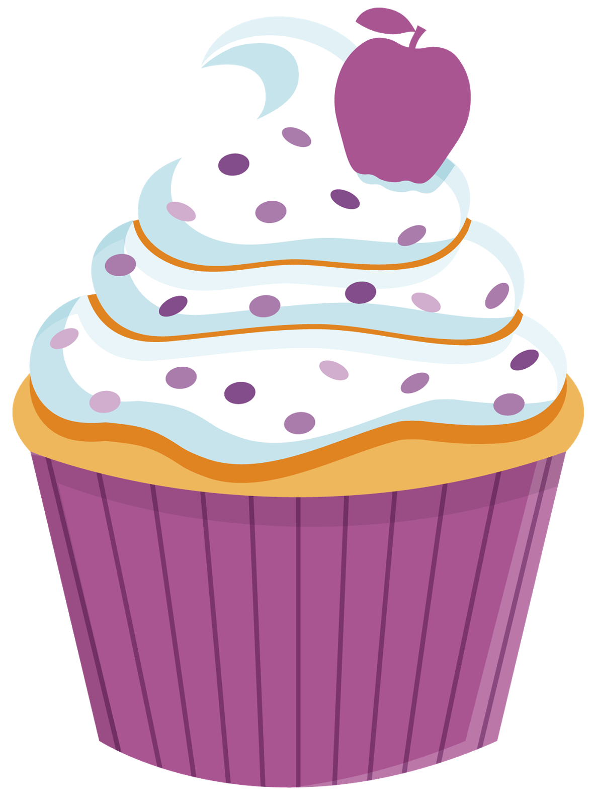 Cupcake-Clipart transparenter Hintergrund