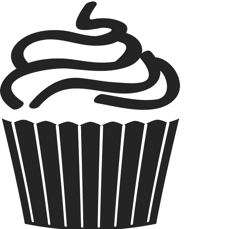 Cupcake Dessert Silhouette PNG Clipart Background
