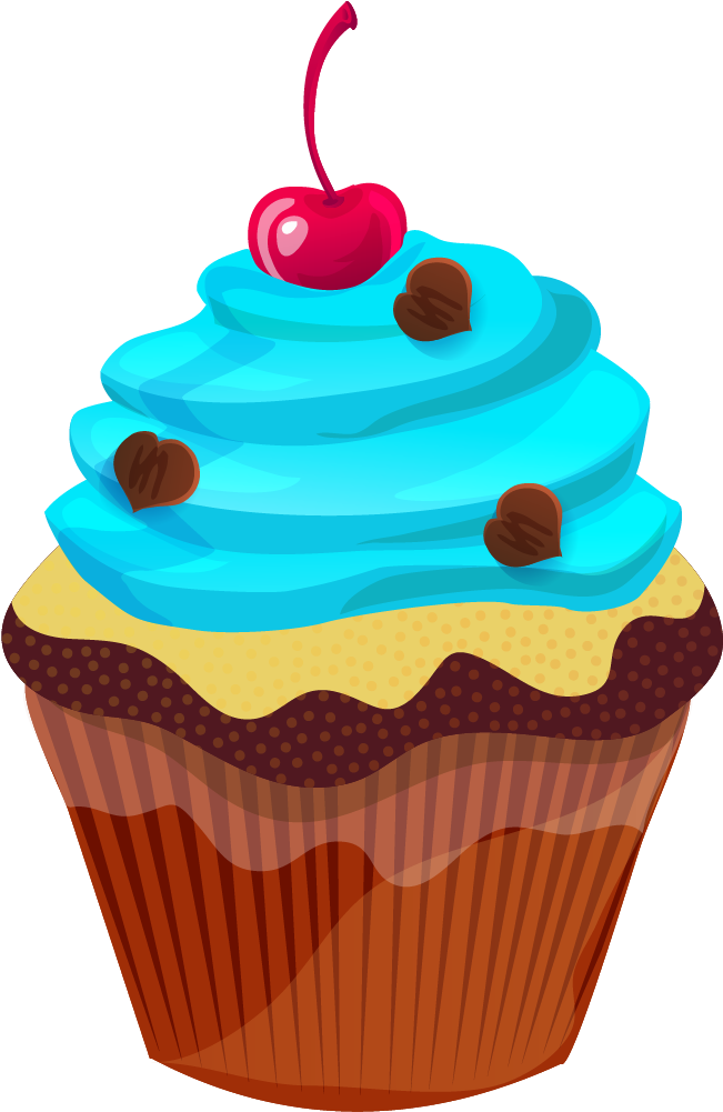 Cupcake-Dessert-transparentes Bild