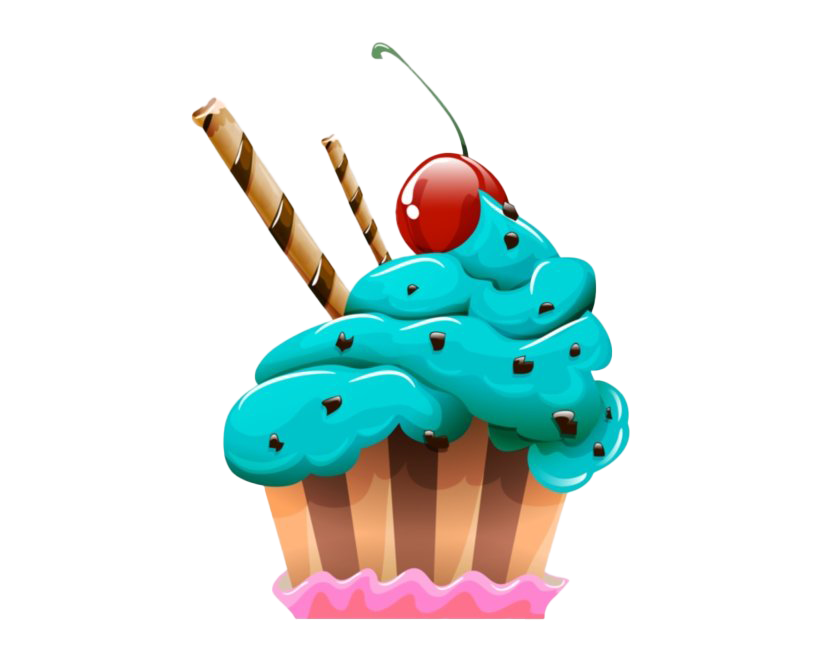 Cupcake transparenter Hintergrund