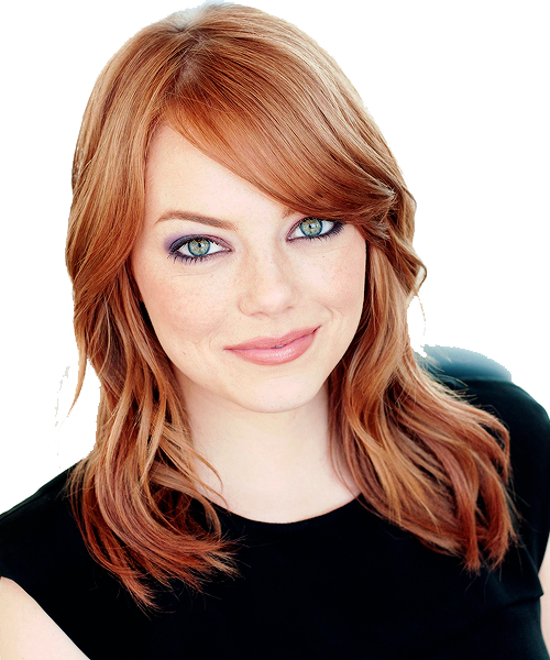 Cute Emma Stone PNG Clipart Background