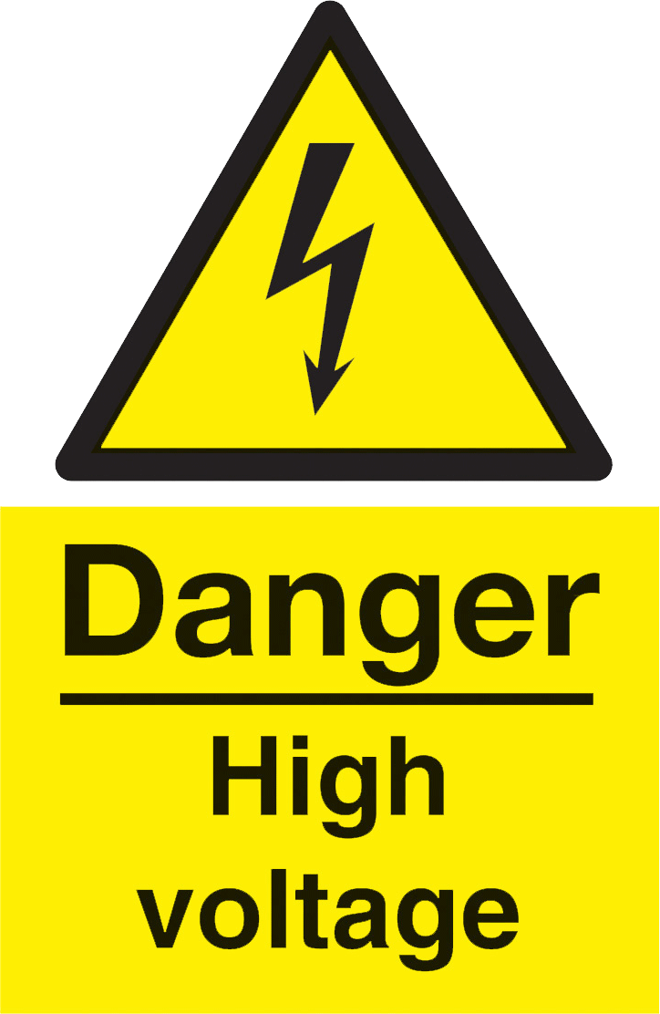 Danger High Voltage Clipart PNG