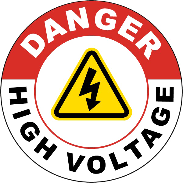 Danger High Voltage PNG