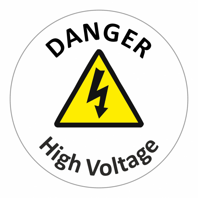 Danger High Voltage Sign PNG