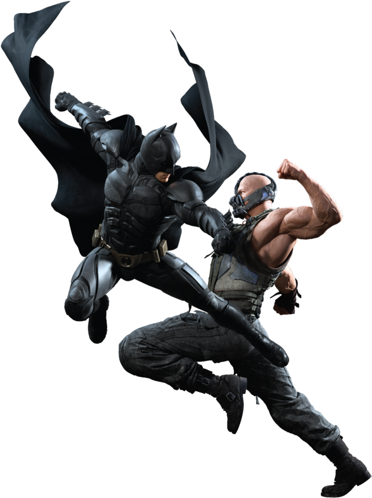Dark Knight Batman Fighting Transparent PNG