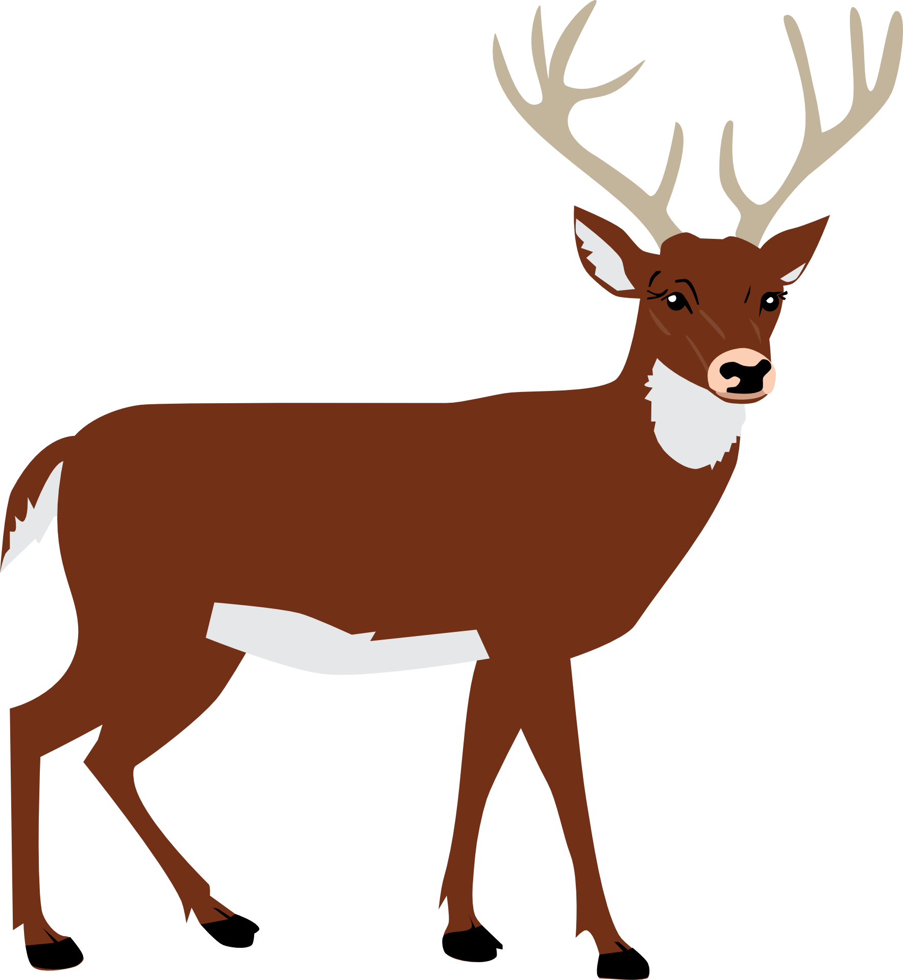 Deer Brown Clipart Transparent PNG