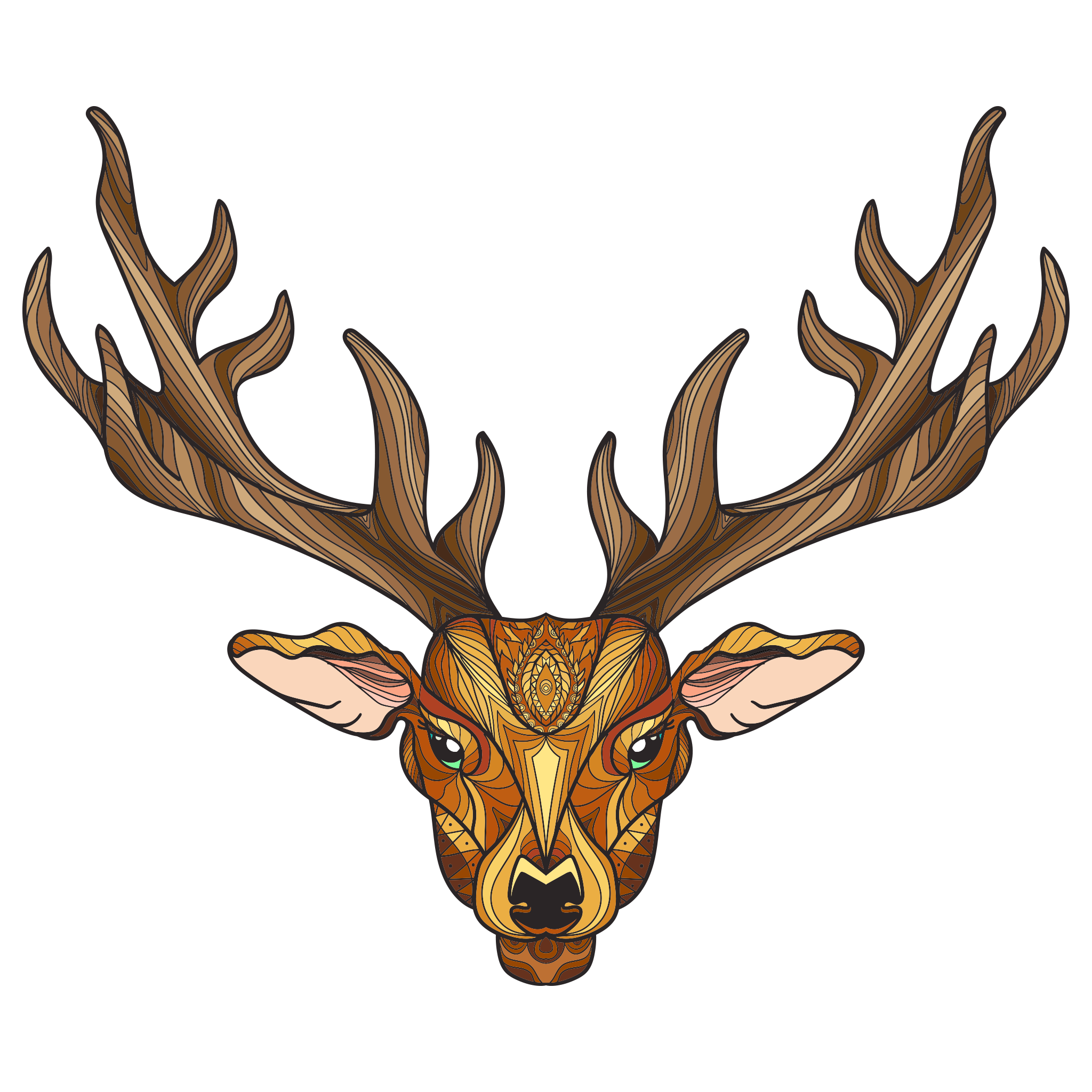 Deer Face Transparent PNG