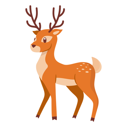 Deer Vector Transparent PNG