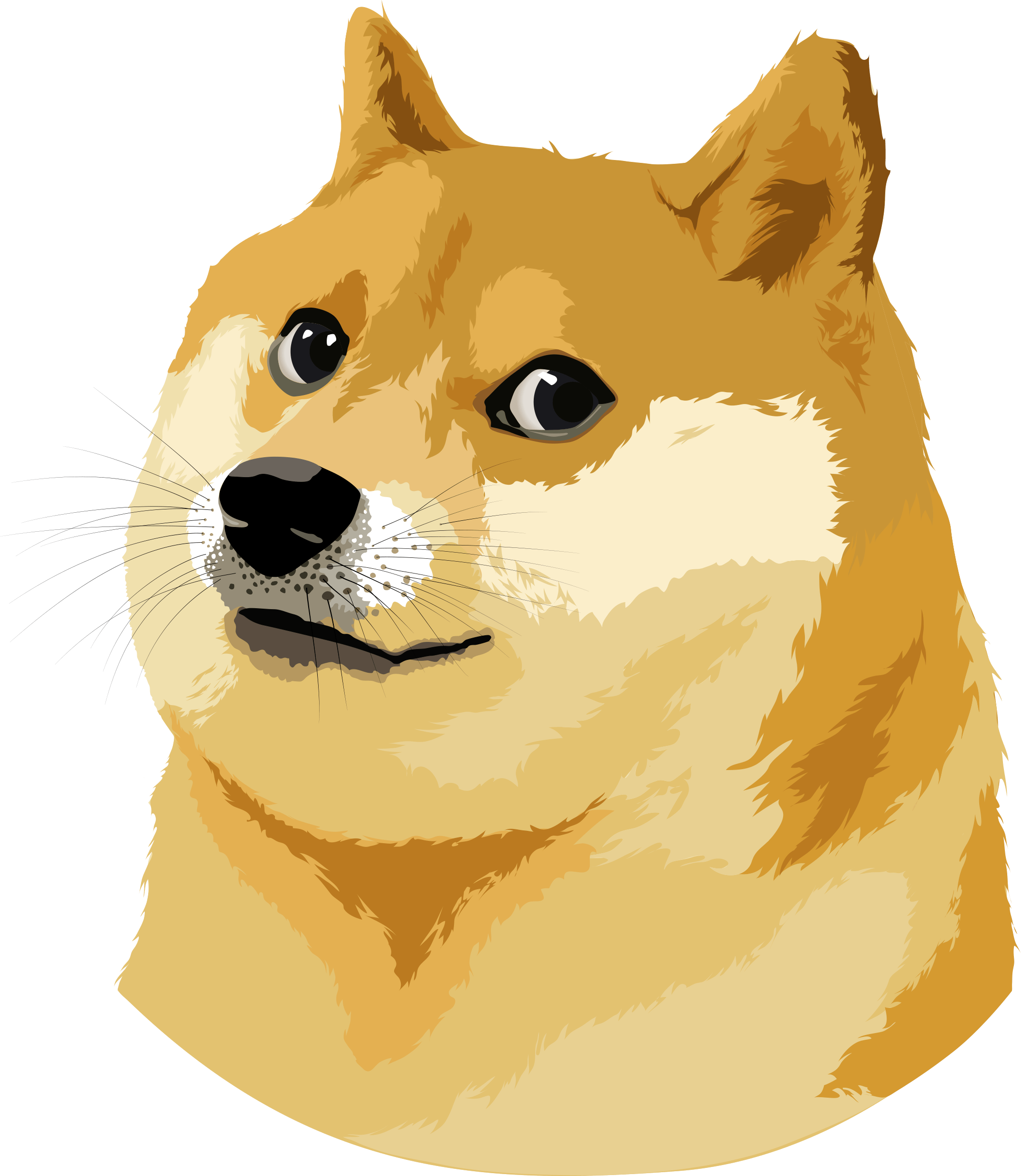Doge Head Face PNG Clipart Background