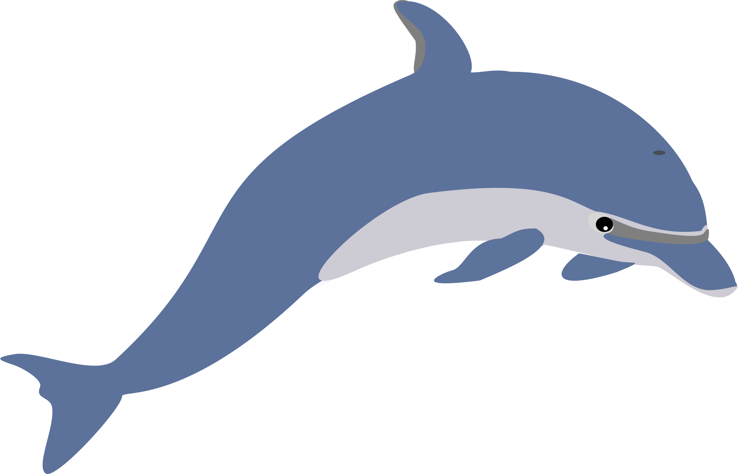 Dolphin Blue Clipart شفافة PNG