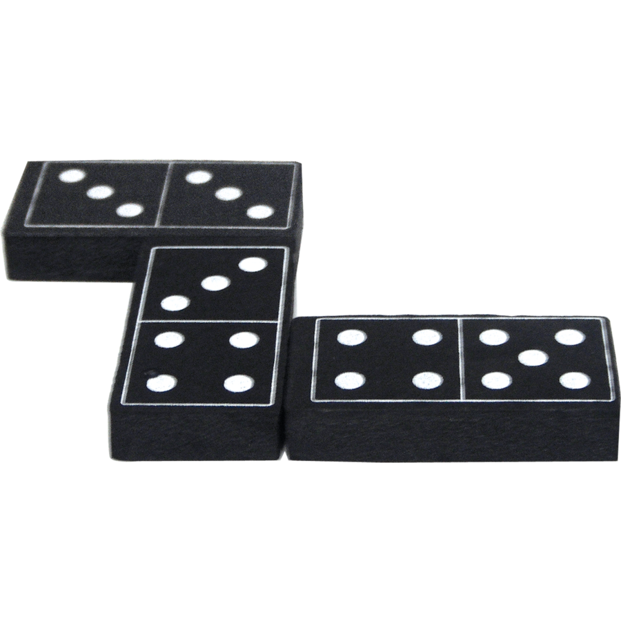 Dominoes Black Dice PNG Clipart Background