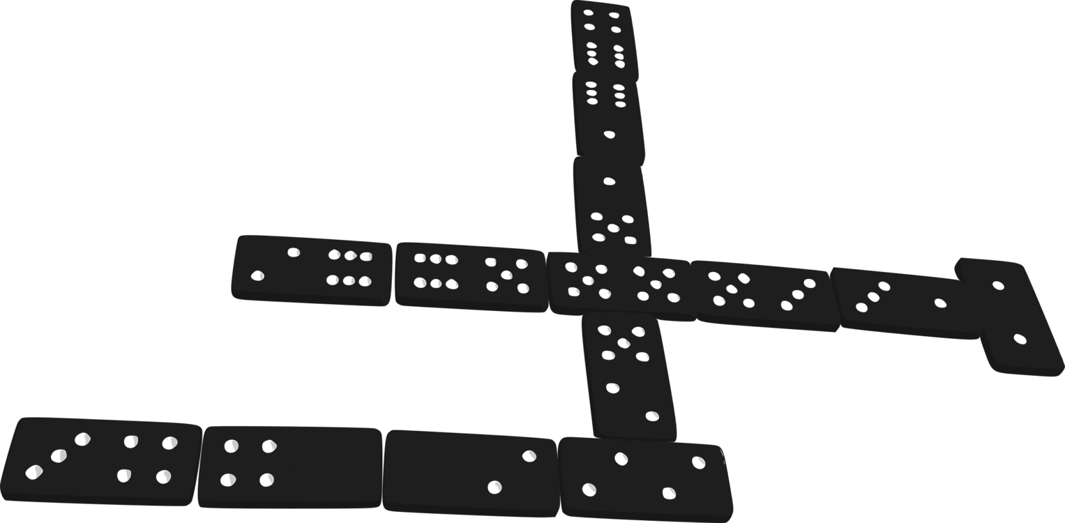 Dominoes Game Silhouette PNG Clipart Background