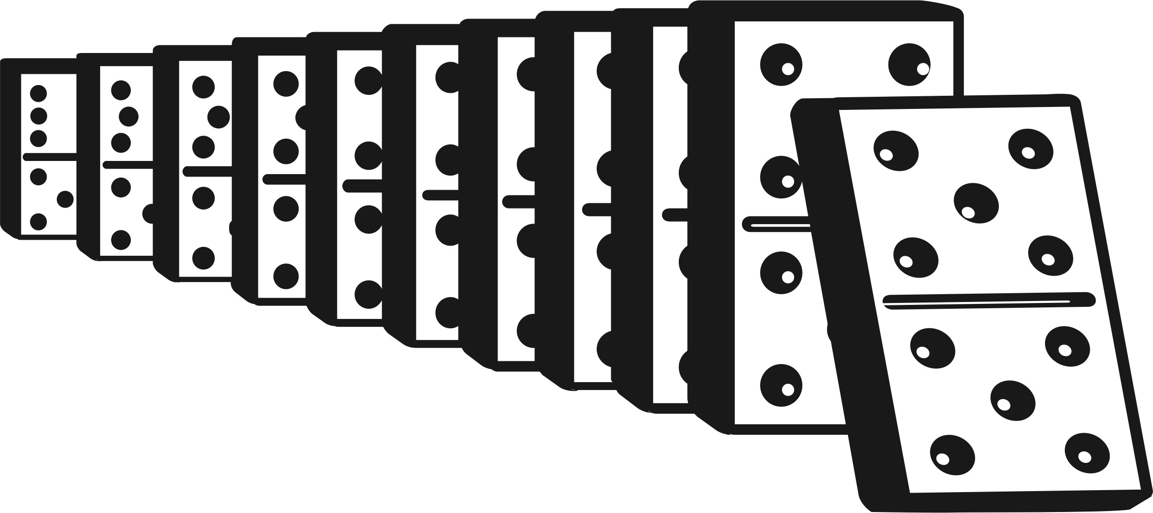 Dominoes Game Silhouette PNG HD Quality