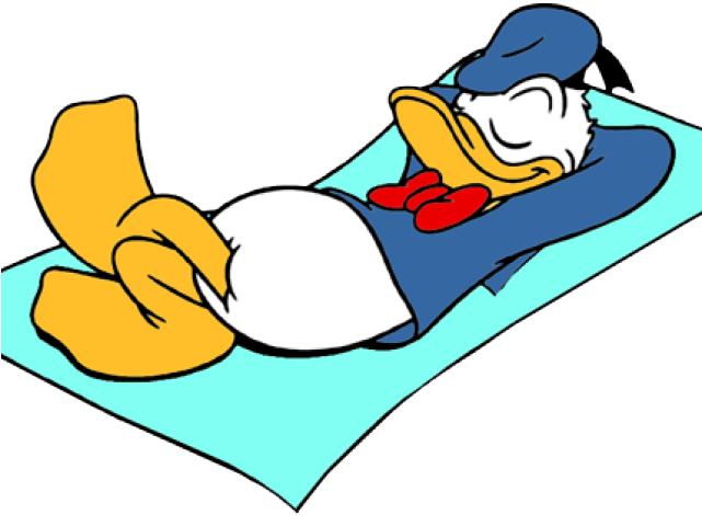 Donald Duck Sleeping Background PNG Image