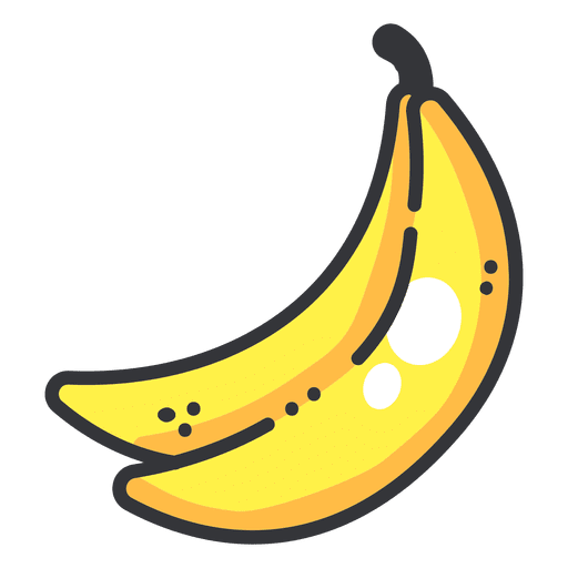 Dotted Banana Transparent PNG