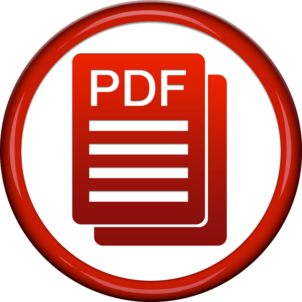 Downloadable Pdf Button Vector Transparent Background