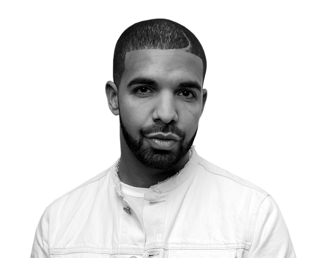 Drake Face Background PNG Image