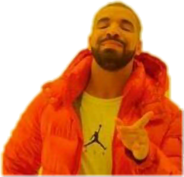 Drake Meme Background PNG Image