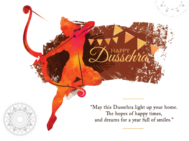 Dussehra Celebration Background PNG Image