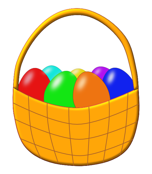 Easter Basket Logo Background PNG Image